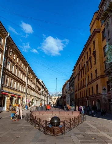 Фонтан-каскад Вращающийся шар