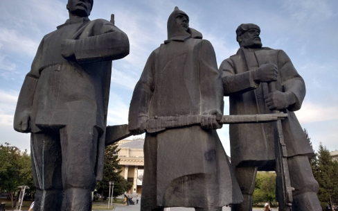 По центру Новосибирска пешком