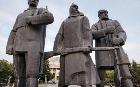 По центру Новосибирска пешком
