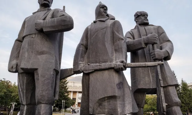По центру Новосибирска пешком