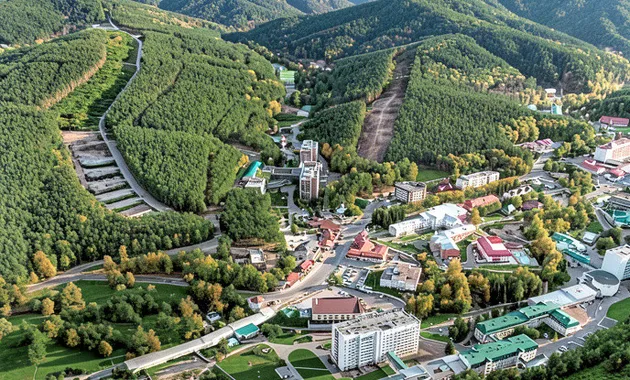 Всероссийская здравница — город-курорт Белокуриха, подъем на г. Церковка, Белокуриха Горная