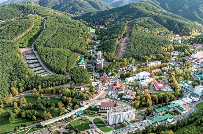 Всероссийская здравница — город-курорт Белокуриха, подъем на г. Церковка, Белокуриха Горная