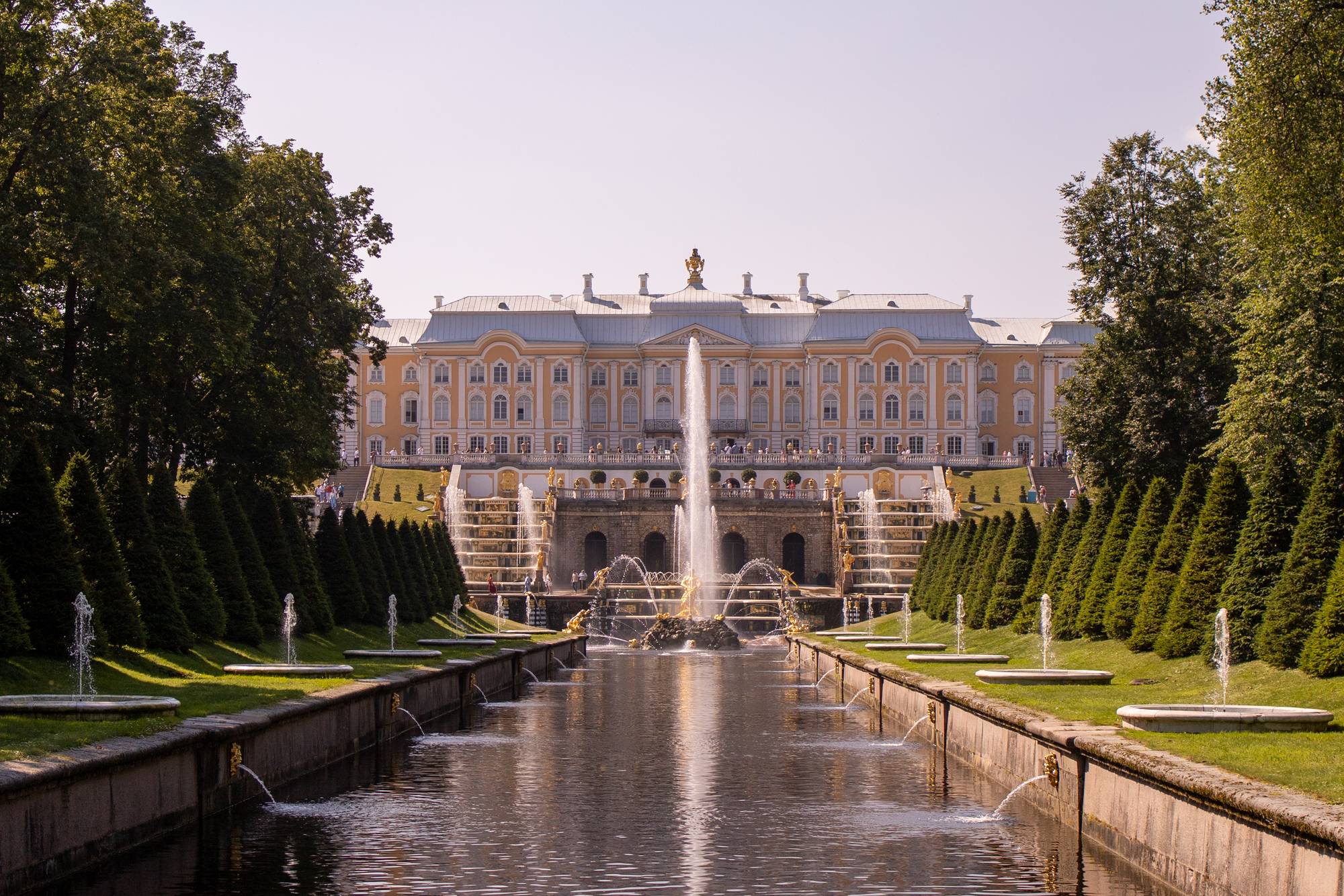 Петергоф с фонтанами Нижнего парка