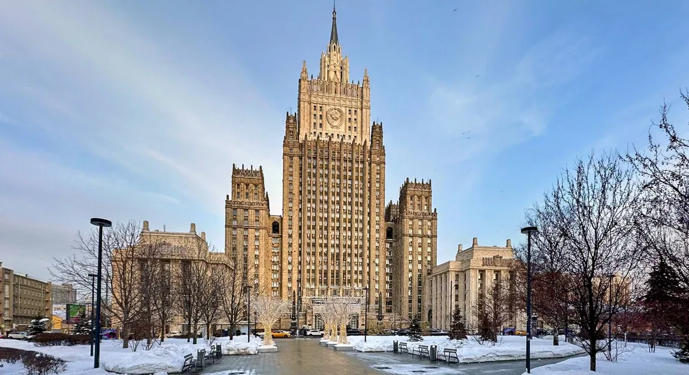 Министерство иностранных дел на Смоленской-Сенной площади в Москве 