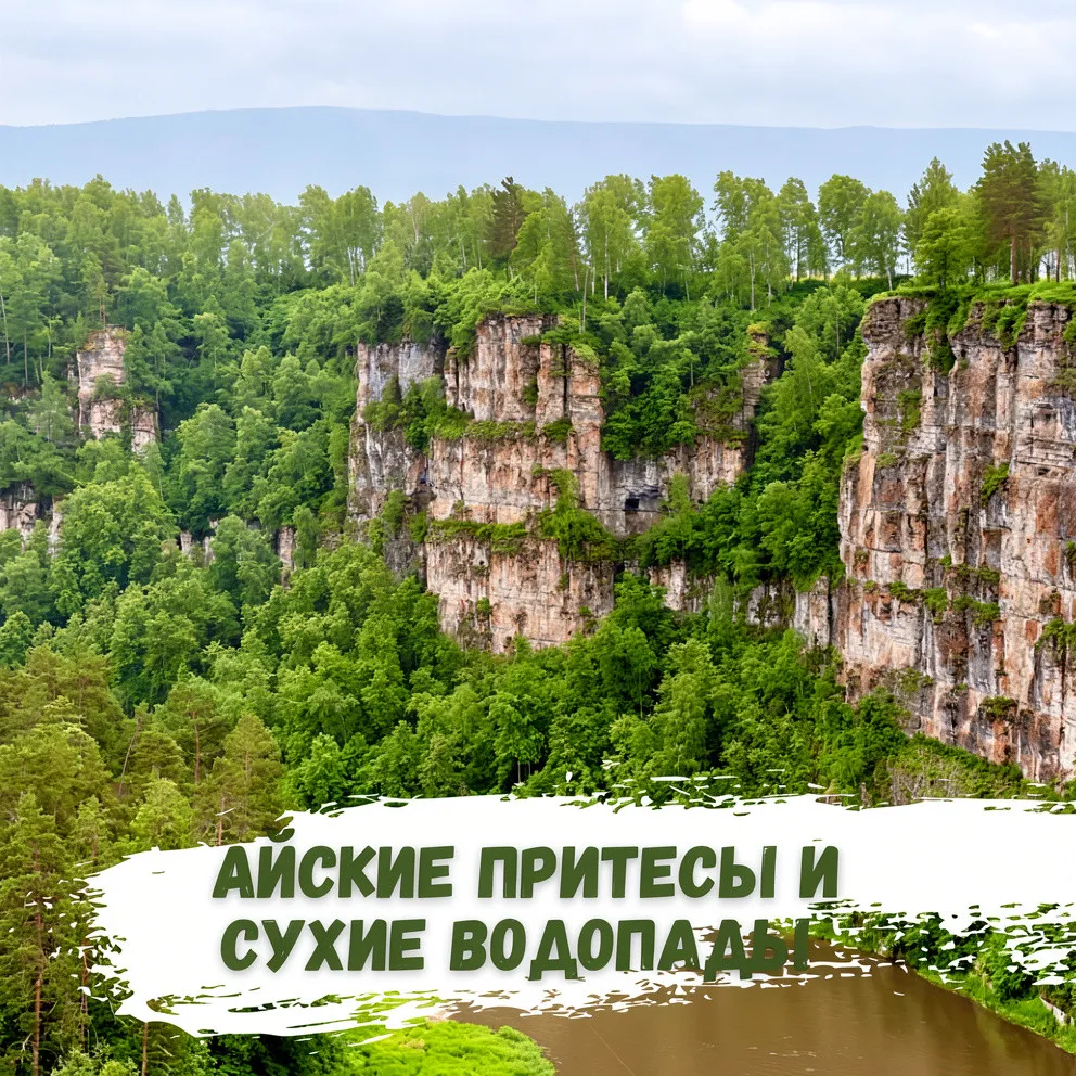Айские притесы. Сухие водопады