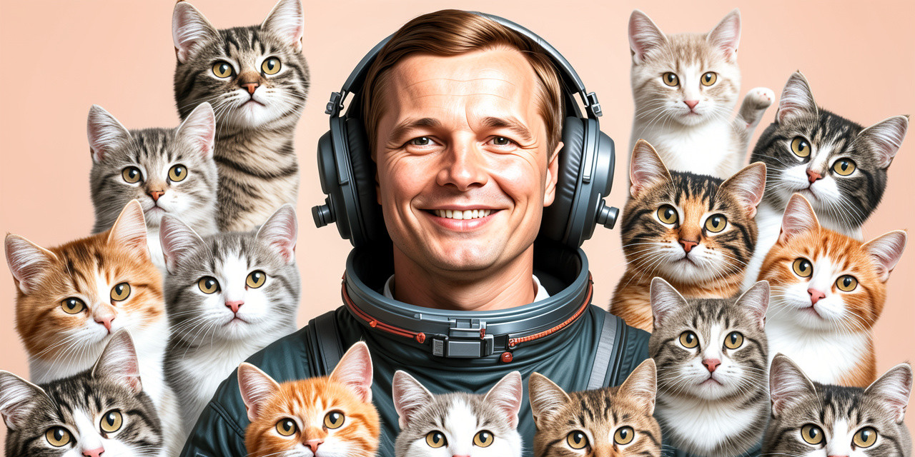 Космос. Калуга. Коты
