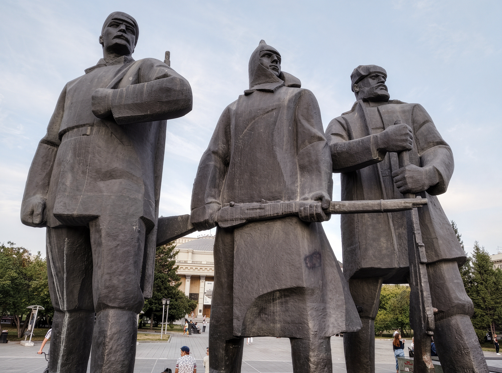 По центру Новосибирска пешком