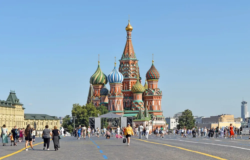 Храм Василия Блаженного на Красной площади в Москве