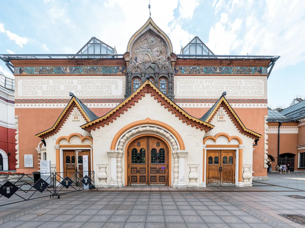 Первый этаж Третьяковской галереи в Лаврушинском переулке
