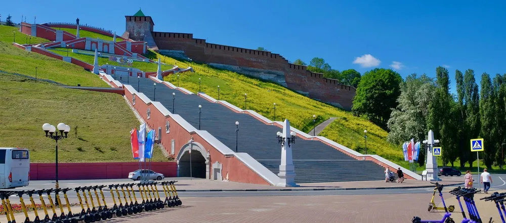Чкаловская лестница в Нижнем Новгороде