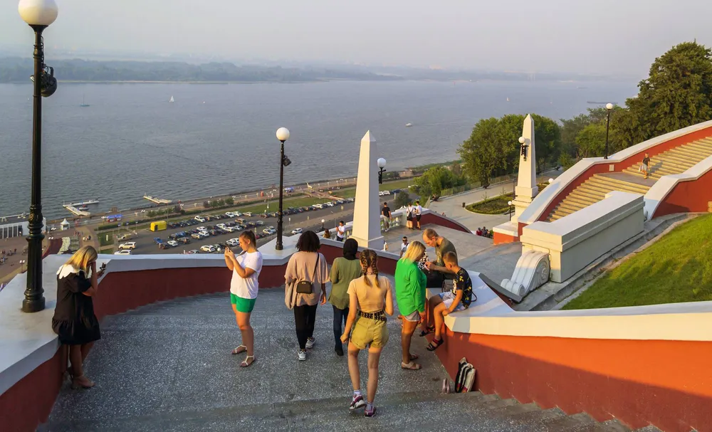 Чкаловская лестница в Нижнем Новгороде