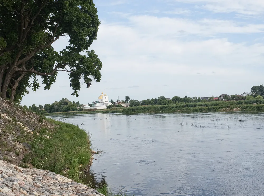 Линия Сталина, город Остров