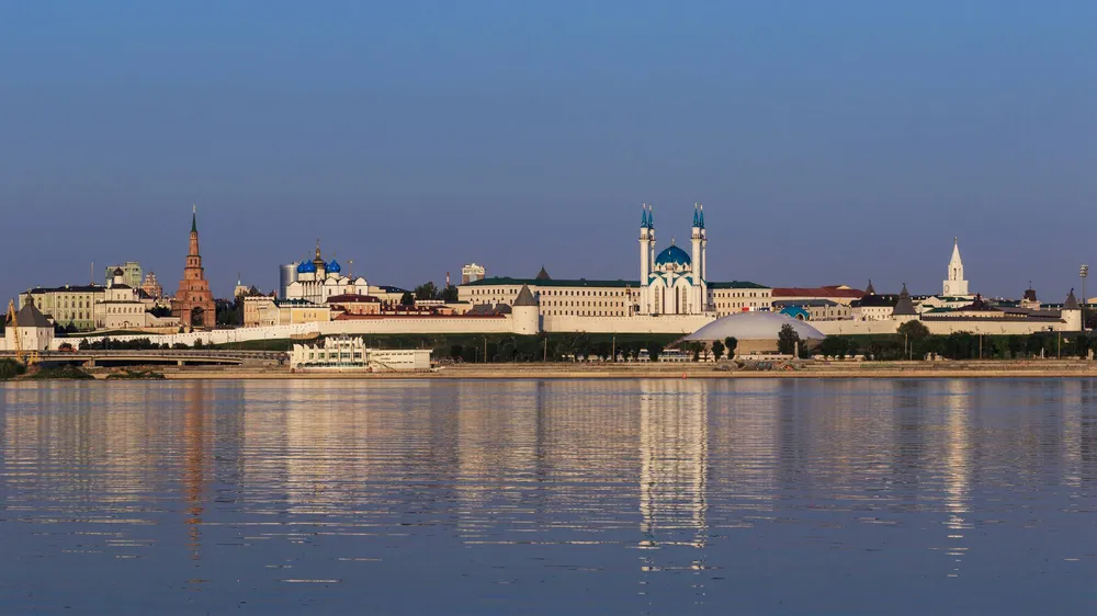 Казанский Кремль с мечетью Кул-Шариф и башней Сююмбике