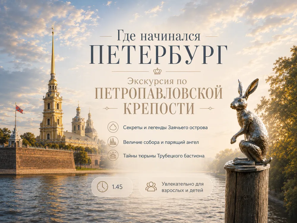 Экскурсия Где начинался Петербург: экскурсия по Петропавловской крепости
