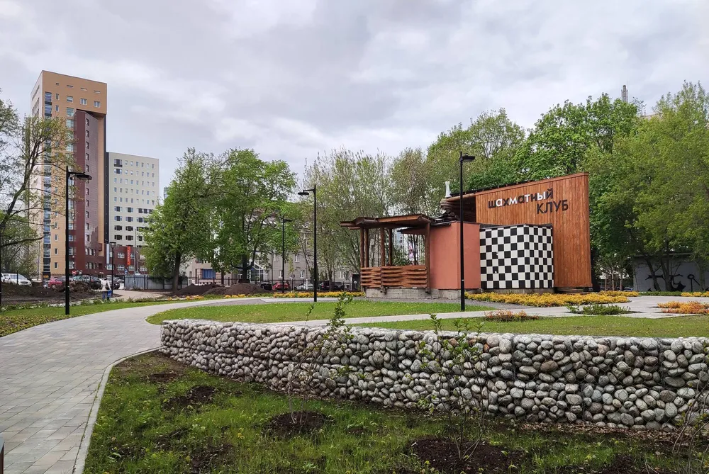 Шахматный клуб в парке имени Кулибина в Нижнем Новгороде