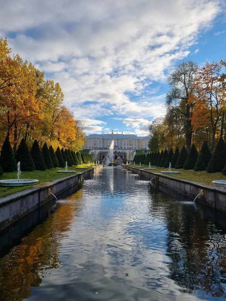 Золотая осень в Петергофе