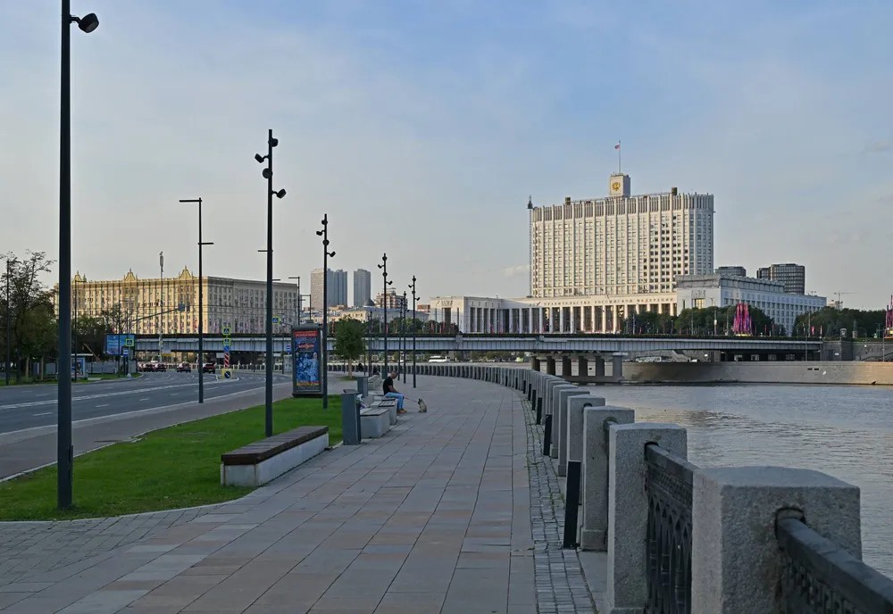 Набережная Тараса Шевченко в районе Дорогомилово в Москве