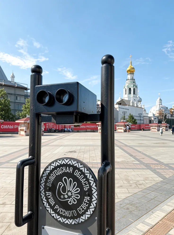 Кремлёвская площадь и старый бинокль